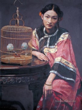 Chinoise œuvres - zg053cD177 Chinese painter Chen Yifei Girl